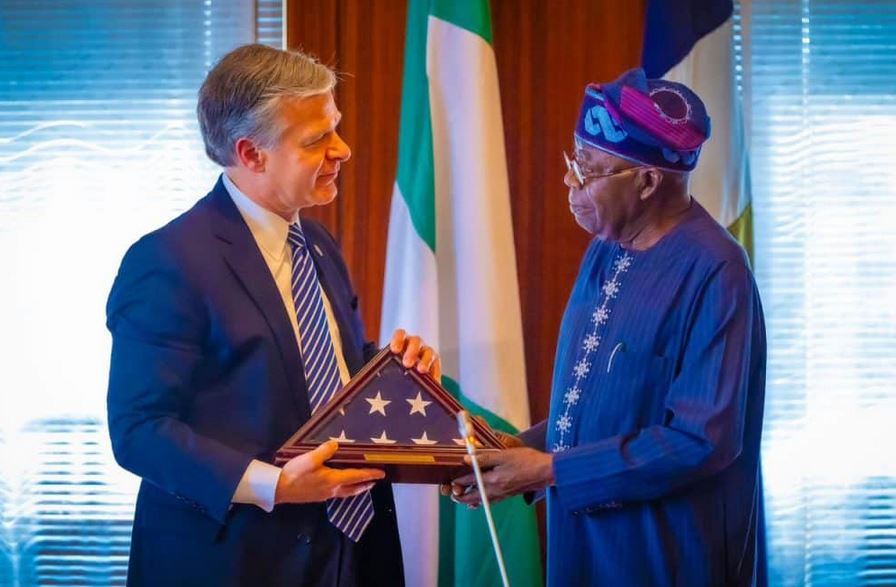 Bola Ahmed Tinubu, Christopher Asher Wray