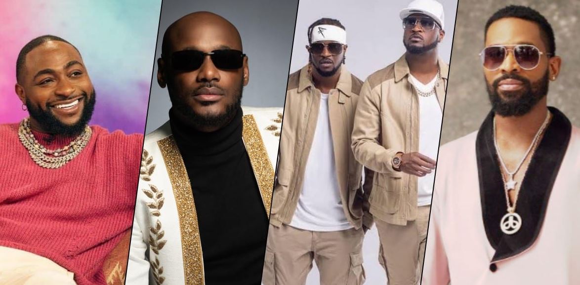 Davido, Tuface, D'banj, P-Square