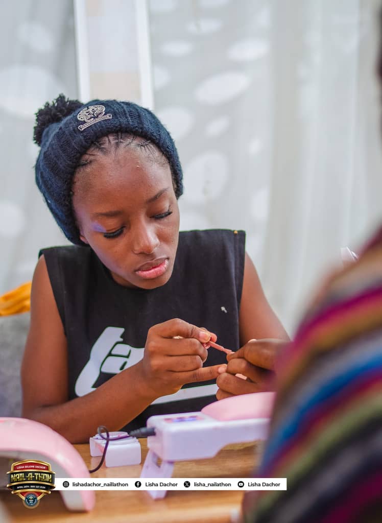 Nigerian Nail Painter Set To Break Guinness World Record For Longest Nail Painting (Photos)