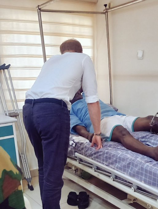 Prince Harry Visits Wounded Soldiers In Kaduna Military Hospital