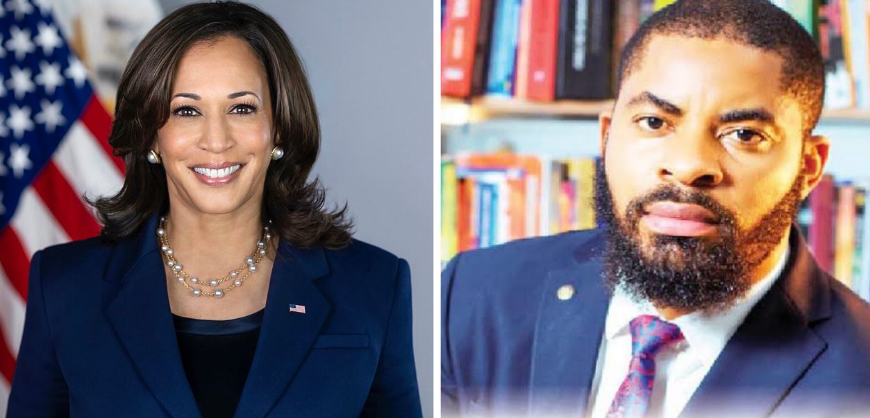 Deji Adeyanju, Kamala Harris