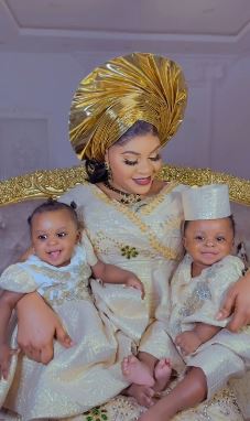 Olori Tobi and twins