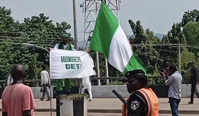 Abuja flag boy