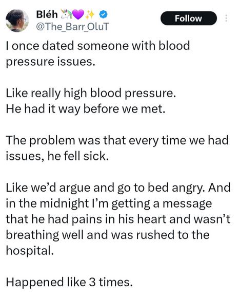 Una abogada revela lo que pasó cuando conoció a un hombre con hipertensión arterial