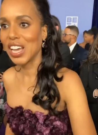 Don't Bring Me Into This - Kerry Washington Reacts After Being Asked To Choose Between Ghanaian And Nigerian Jollof Rice (Video)