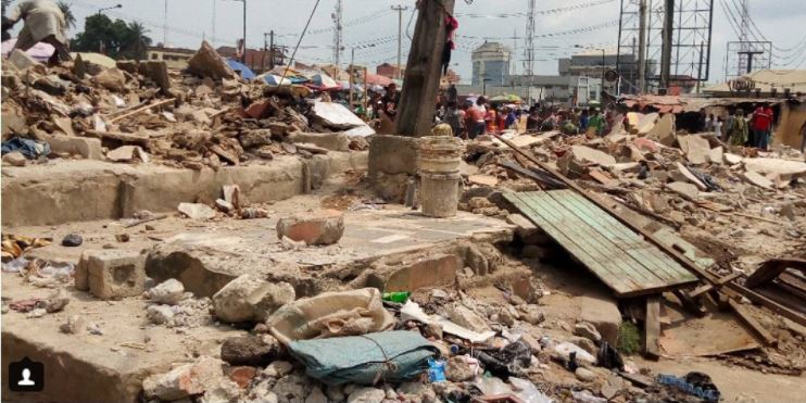 Popular Yaba Market Demolished By Lagos State Government