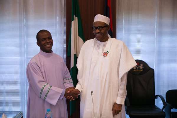 Image result for Mbaka seeks support for Buhari