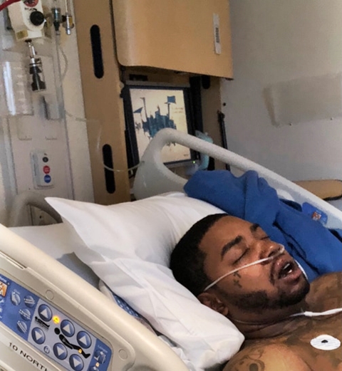 Popular U.S Rapper Rushed To Hospital In Near-death Car Crash (Photos)