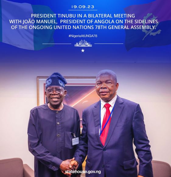 Tinubu Meets Angolan President In New York (Photos)