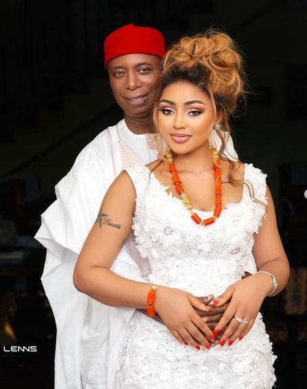 Ned Nwoko Praises Regina Daniels for Advocating Peace Amid Protests  