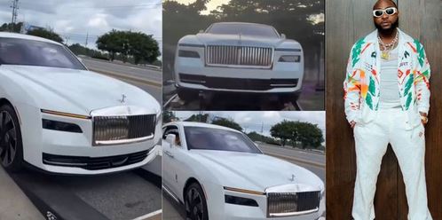 Davido Acquires 2025 Roll-Royce Spectre (Video)