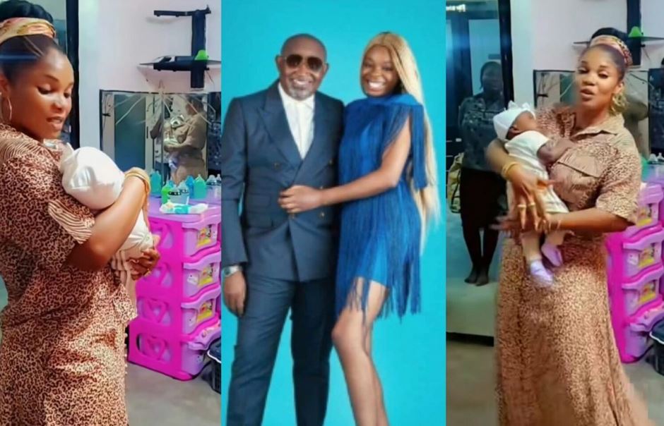 Heartwarming Video Of Iyabo Ojo And Paulo Okoye’s Granddaughter